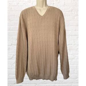 IZOD C‎ Fresh Golf Sweater, Soft Cableknit, New condition, Men's XXL